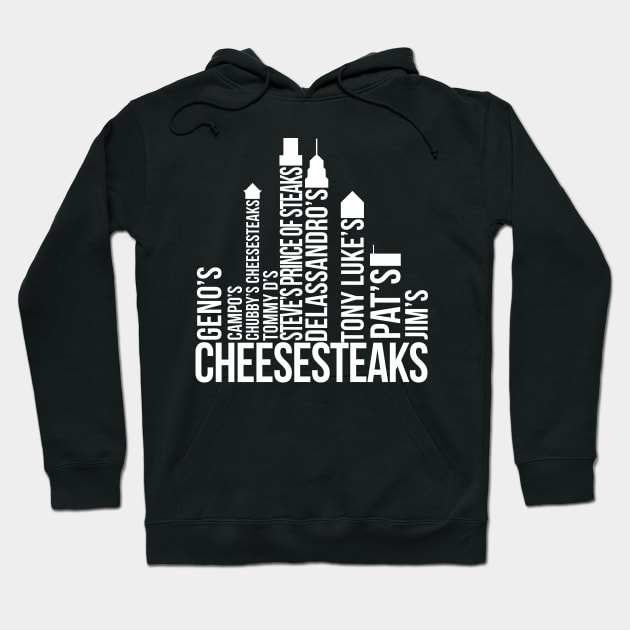 The Cheesesteaks of Philadelphia - White Hoodie by scornely